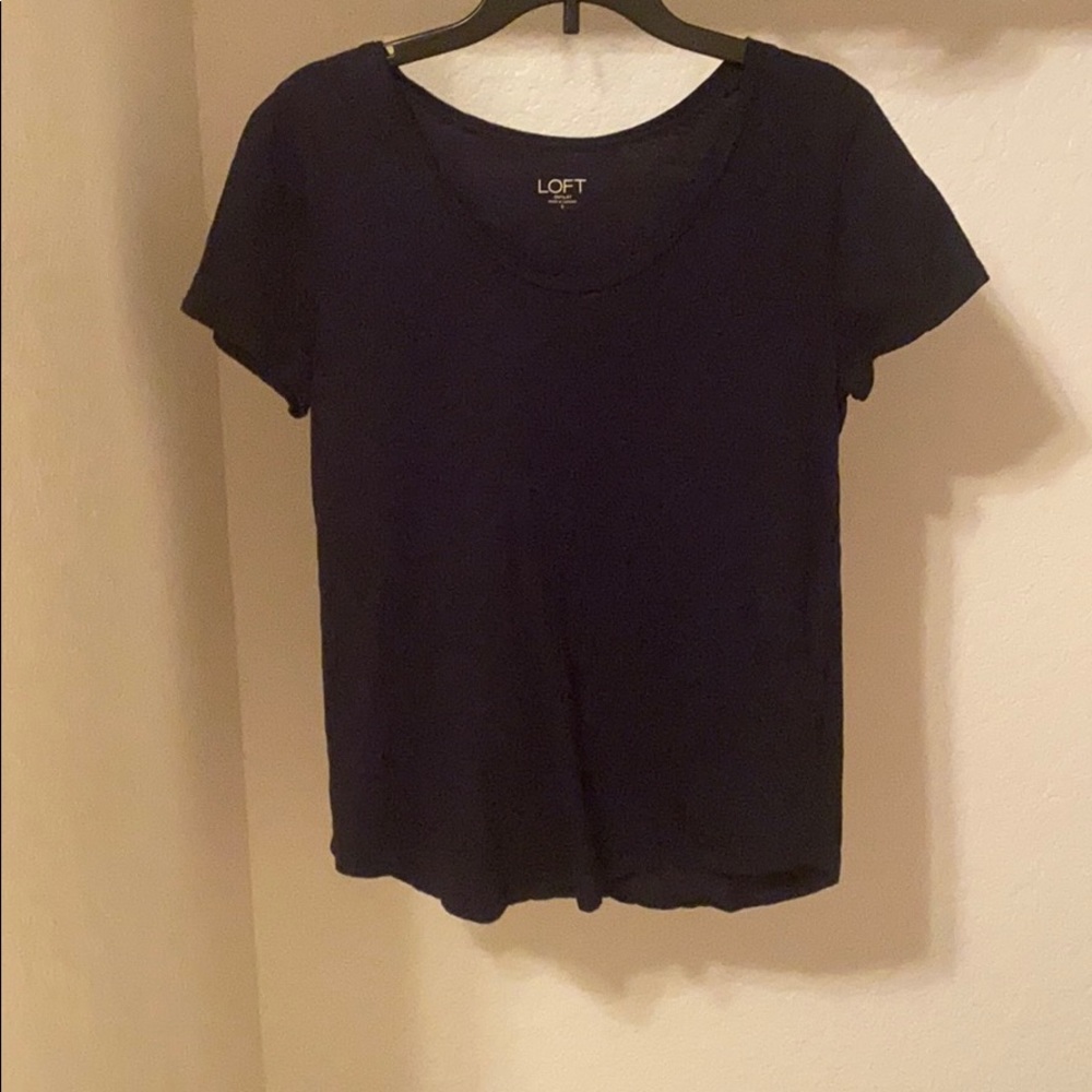 LOFT simple blue t-shirt
